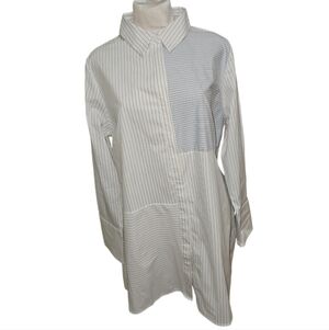 Love & Legends PLUS Size 20 NWT Extra Long Back Knot Tie Pin Stripe Color Block